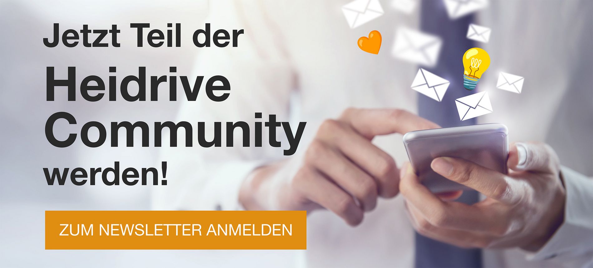 Heidrive Newsletter Anmeldung Banner für Anmeldung zum Newsletter
